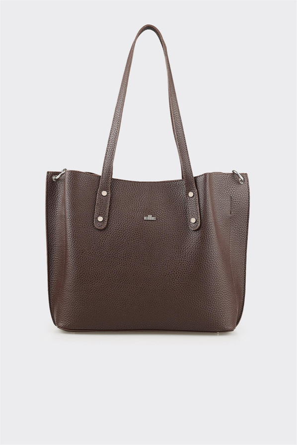 Kahve Kadın Büyük Omuz Çantası