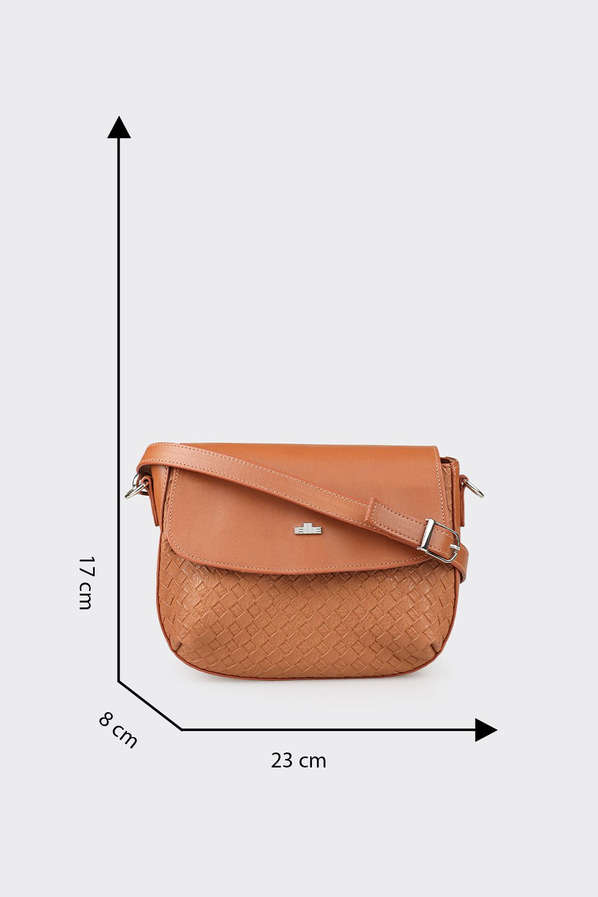 Kahve kadın çapraz çanta - Elle Shoes