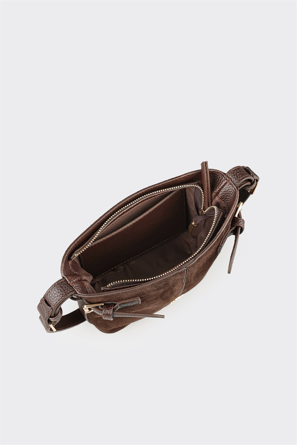 Kahve kadın çapraz çanta - Elle Shoes
