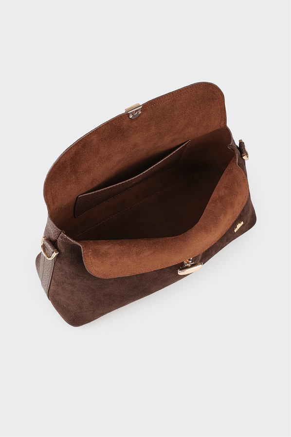 Kahve kadın çapraz çanta - Elle Shoes