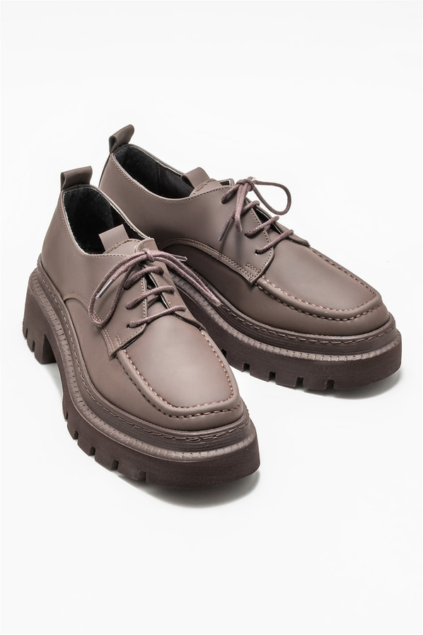 Kahve kadın günlük ayakkabı, günlük kullanım için - Elle Shoes