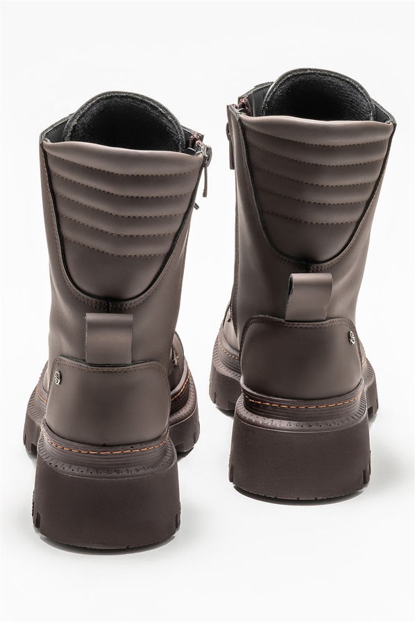 Kahve kadın bot, günlük kullanım için - Elle Shoes