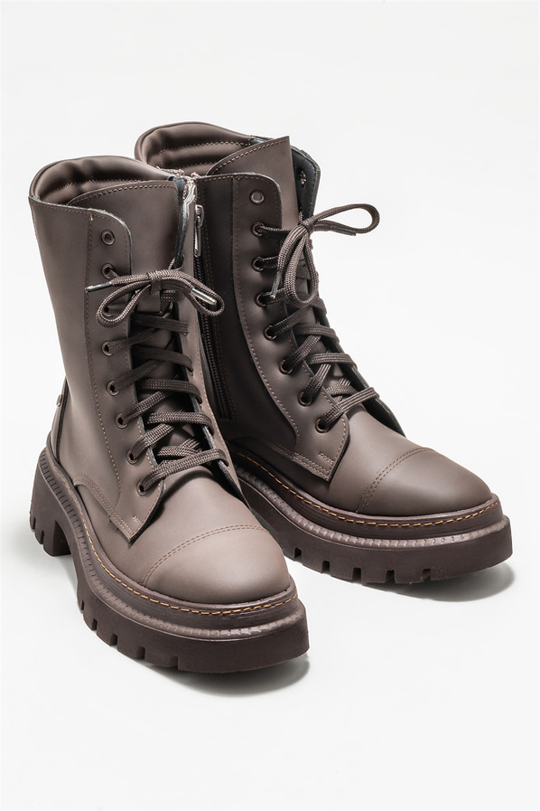 Kahve kadın bot, günlük kullanım için - Elle Shoes