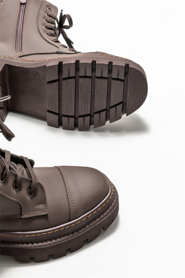 Kahve kadın bot, günlük kullanım için - Elle Shoes