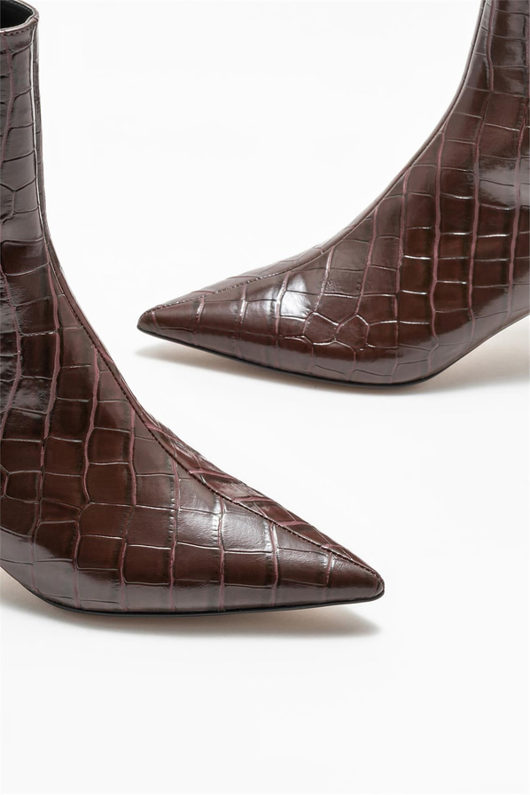 Kahve kadın bot, klasik stil için - Elle Shoes