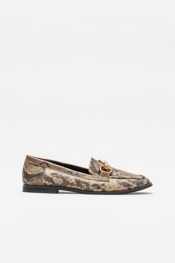 Kahve kadın loafer - Elle Shoes