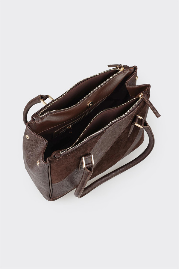 Kahve kadın omuz çantası - Elle Shoes