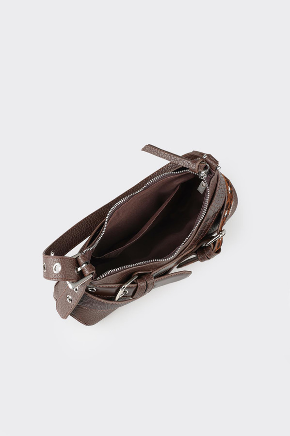 Kahve kadın omuz çantası - Elle Shoes
