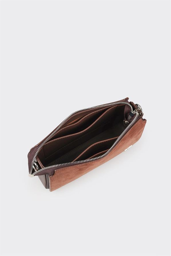 Kahve kadın omuz çantası - Elle Shoes