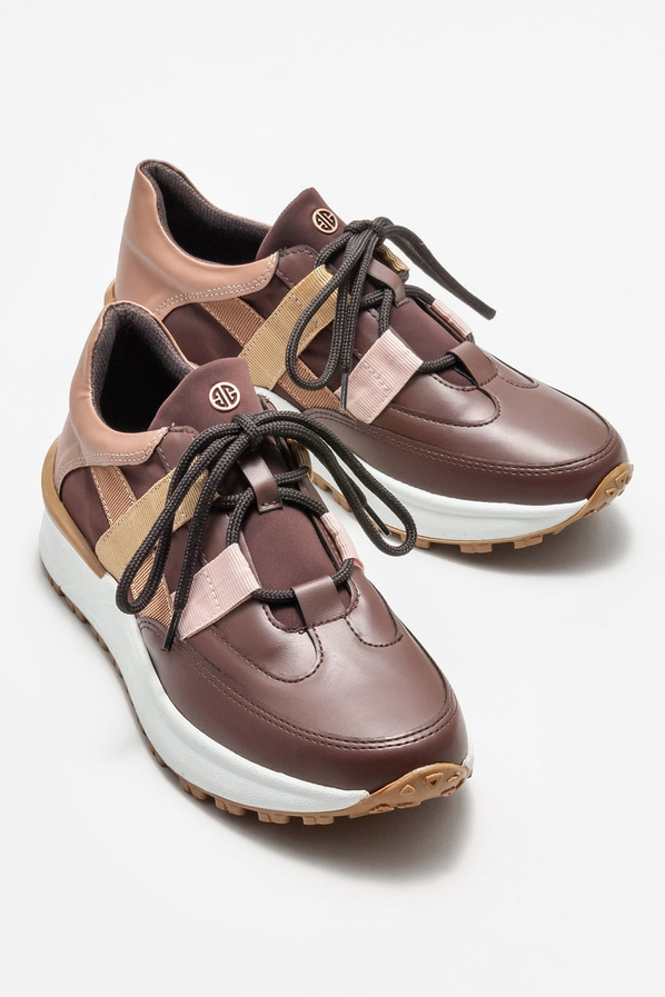 Kahve kadın spor ayakkabı - Elle Shoes