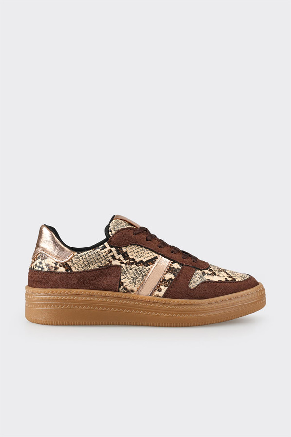 Kahve kadın sneaker - Elle Shoes