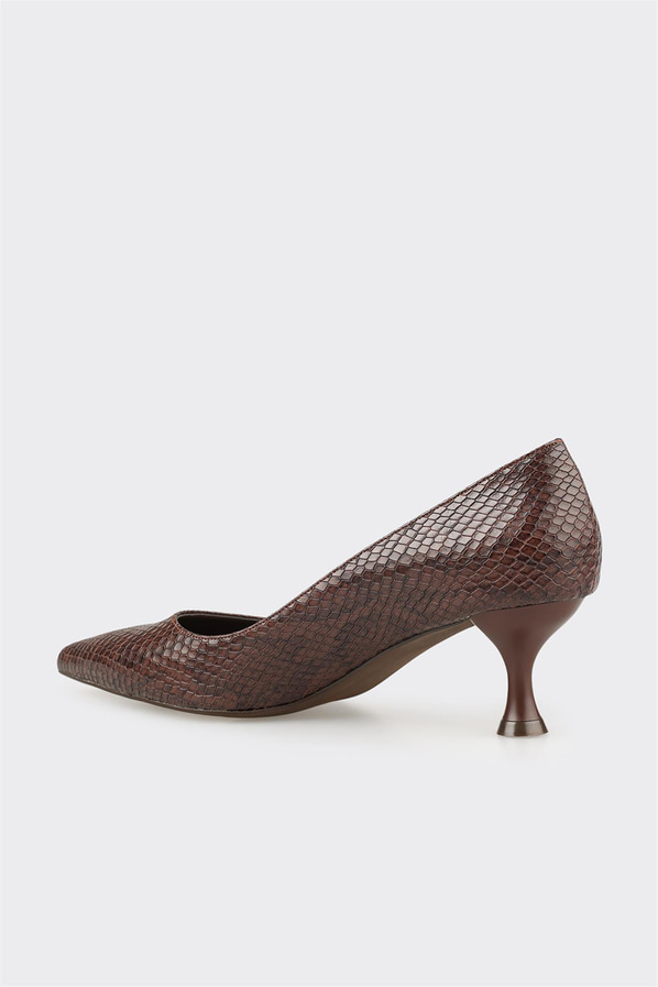 Kahve kadın stiletto - Elle Shoes