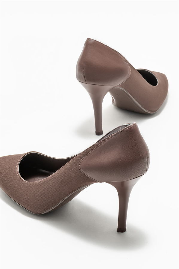 Kahve kadın stiletto - Elle Shoes