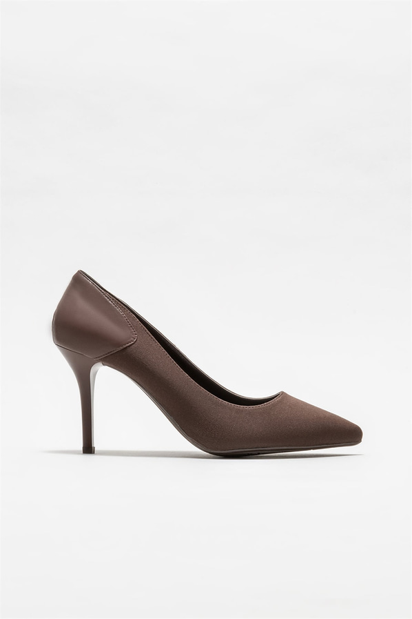 Kahve kadın stiletto - Elle Shoes