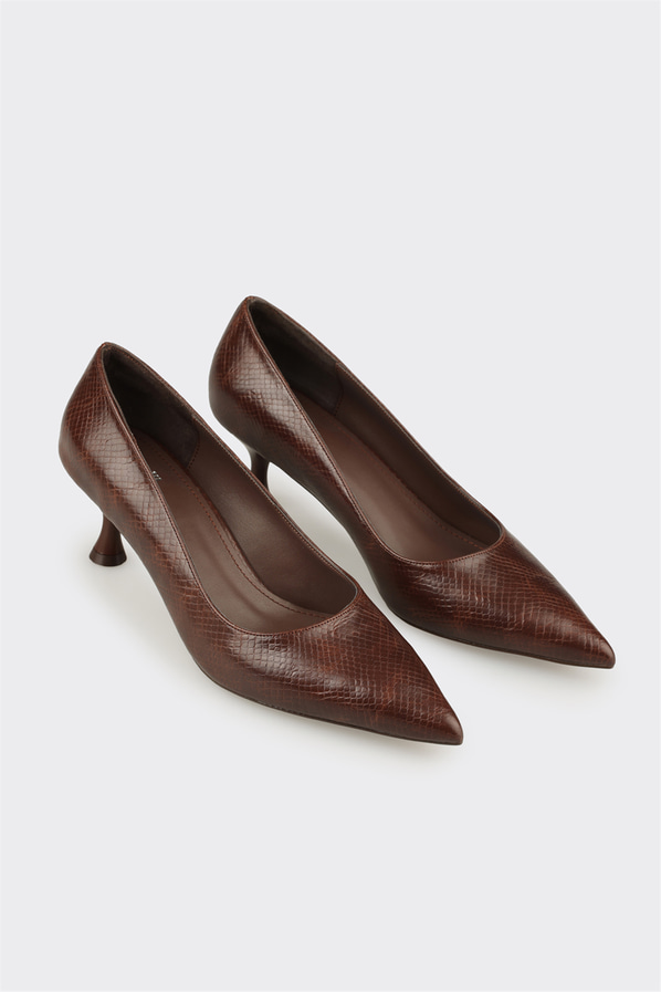 Kahve Kadın Stiletto