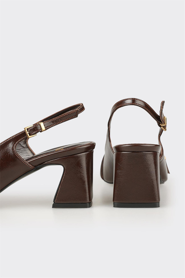 Kahve Kadın Topuklu Ayakkabı