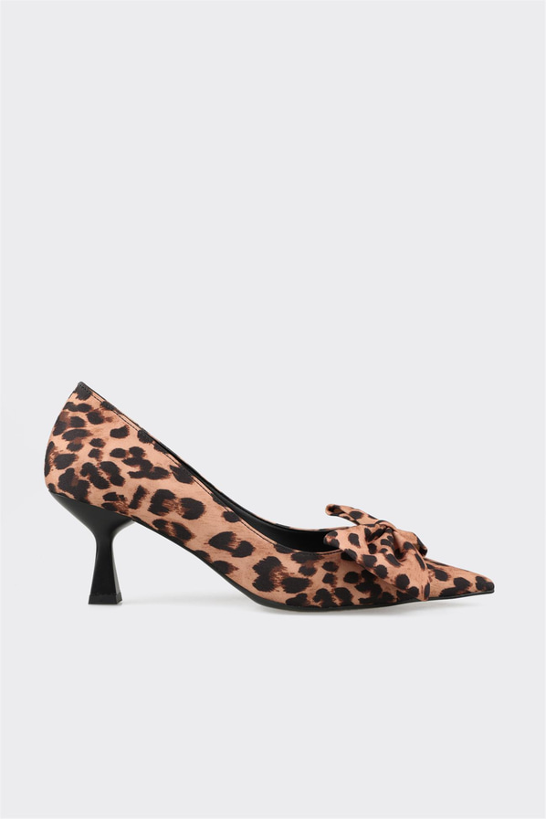Kahve topuklu kadın ayakkabı - Elle Shoes