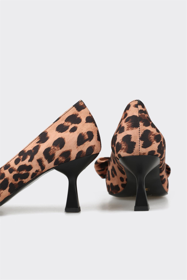 Kahve topuklu kadın ayakkabı - Elle Shoes