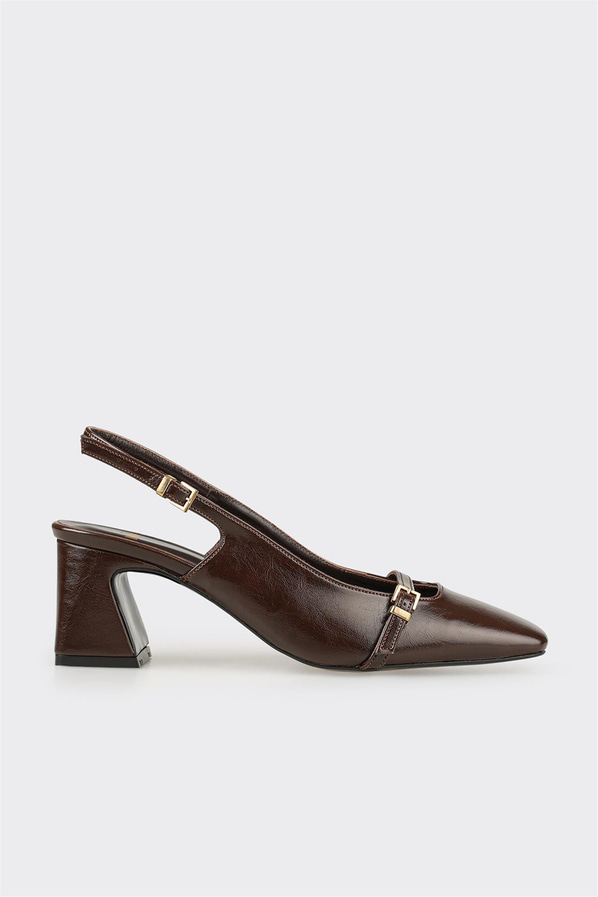 Kahve Kadın Topuklu Ayakkabı