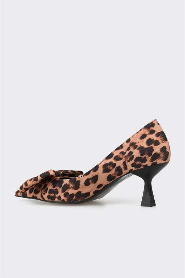 Kahve topuklu kadın ayakkabı - Elle Shoes