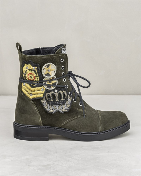 Yeşil kadın bot - Elle Shoes