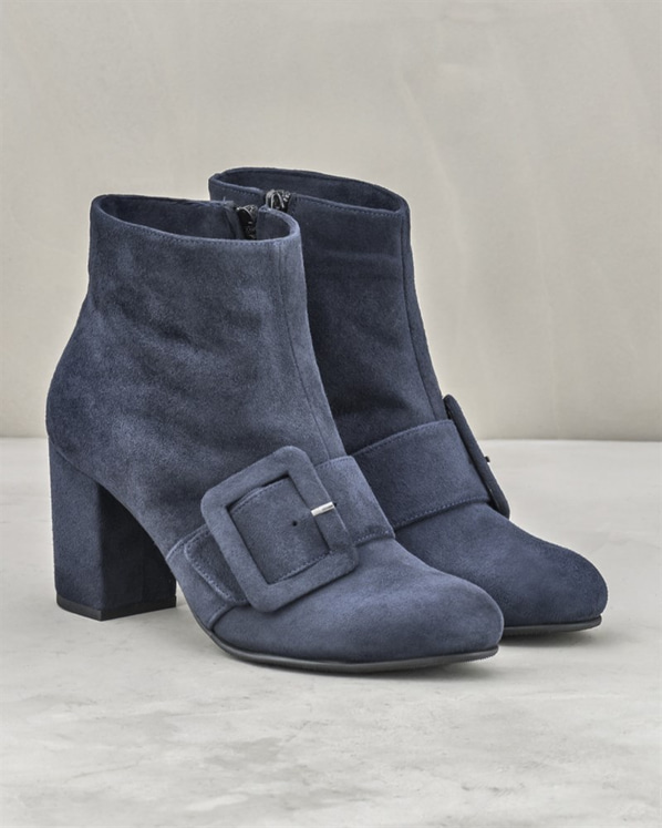 Lacivert kadın bot - Elle Shoes