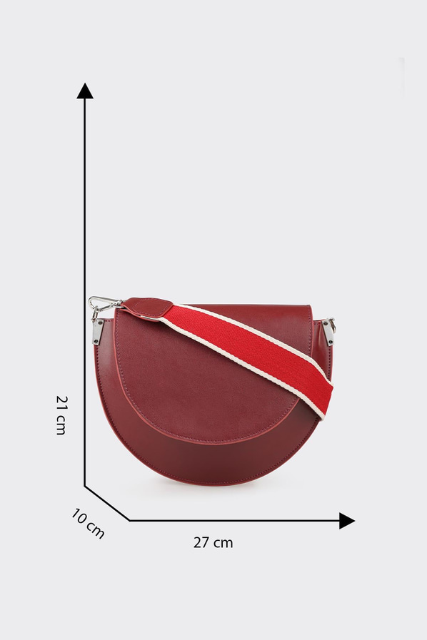 Kırmızı kadın çapraz çanta - Elle Shoes