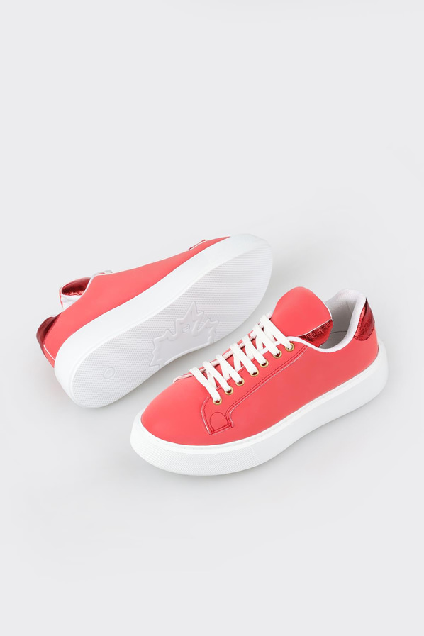 Kırmızı kadın sneaker - Elle Shoes