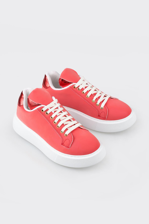 Kırmızı kadın sneaker - Elle Shoes