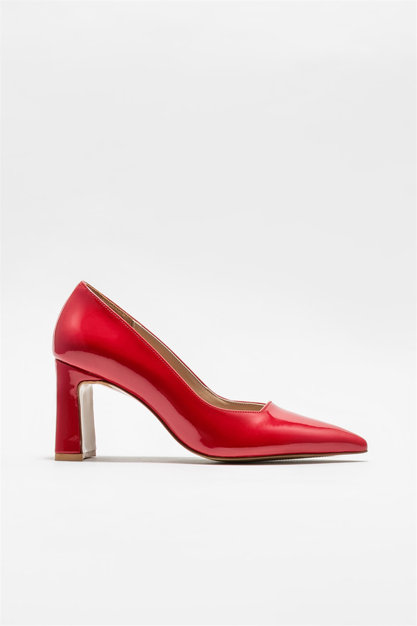 Kırmızı kadın stiletto - Elle Shoes