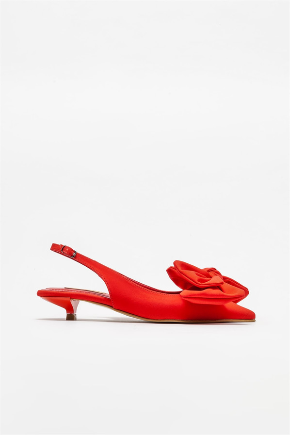 Kırmızı topuklu kadın ayakkabı - Elle Shoes