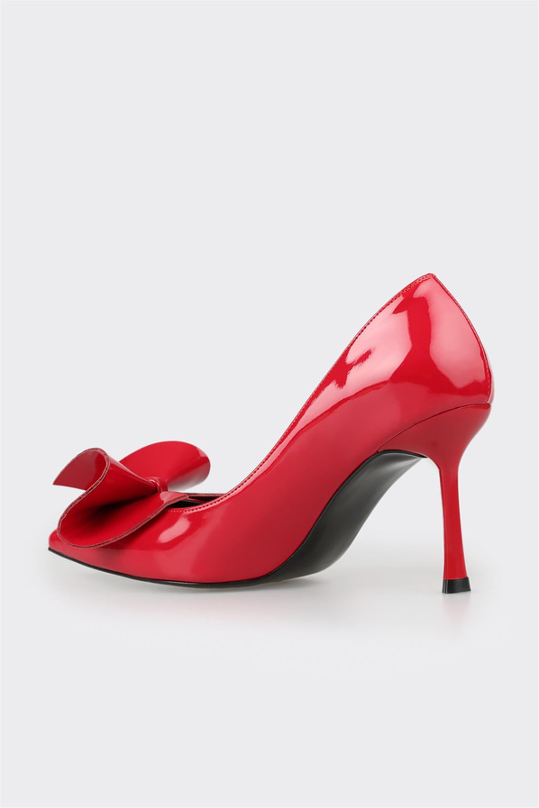 Kırmızı topuklu kadın ayakkabı - Elle Shoes