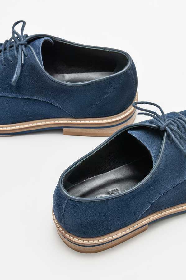 Lacivert deri erkek günlük ayakkabı, günlük kullanım için - Elle Shoes