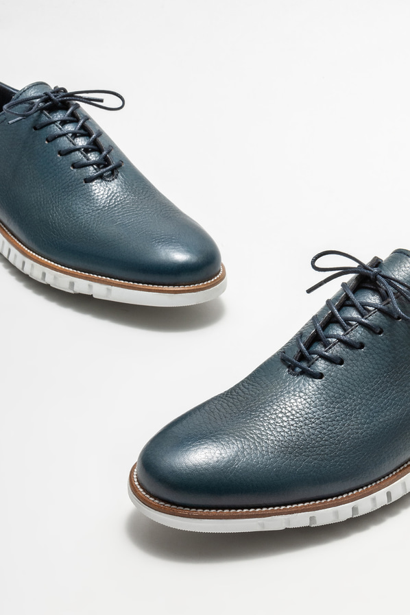 Lacivert deri erkek günlük ayakkabı, günlük kullanım için - Elle Shoes