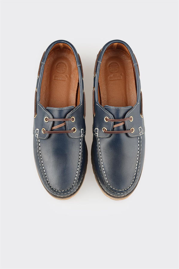 Lacivert Deri Erkek Günlük Ayakkabı