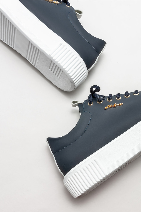 Lacivert deri erkek spor ayakkabı - Elle Shoes