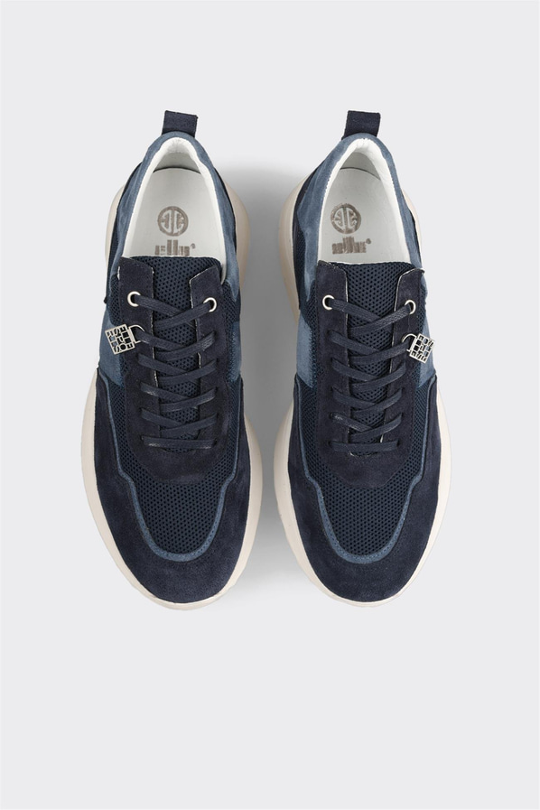 Lacivert Deri Erkek Spor Ayakkabı