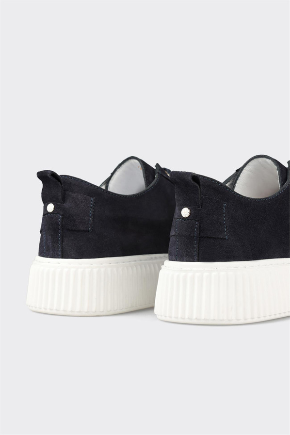 Lacivert Deri Erkek Spor Ayakkabı