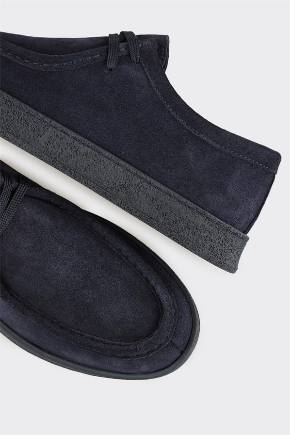 Lacivert Deri Erkek Spor Ayakkabı