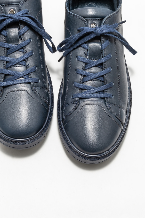 Lacivert deri erkek spor ayakkabı - Elle Shoes