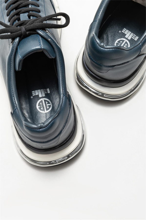 Lacivert deri erkek spor ayakkabı - Elle Shoes