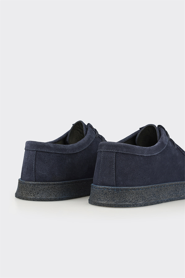 Lacivert deri erkek spor ayakkabı - Elle Shoes