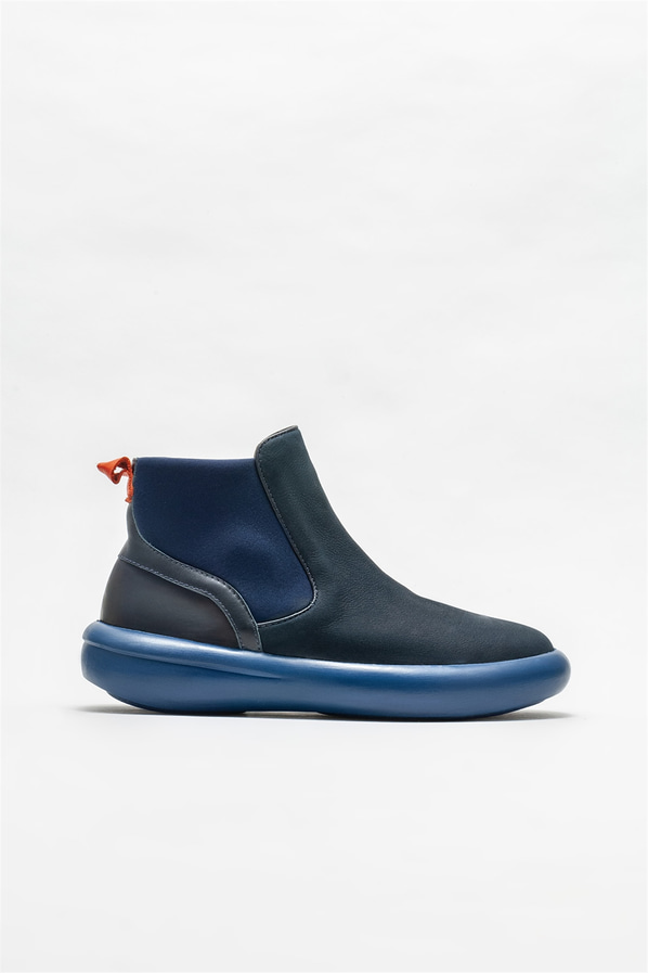 Lacivert deri erkek bot - Elle Shoes