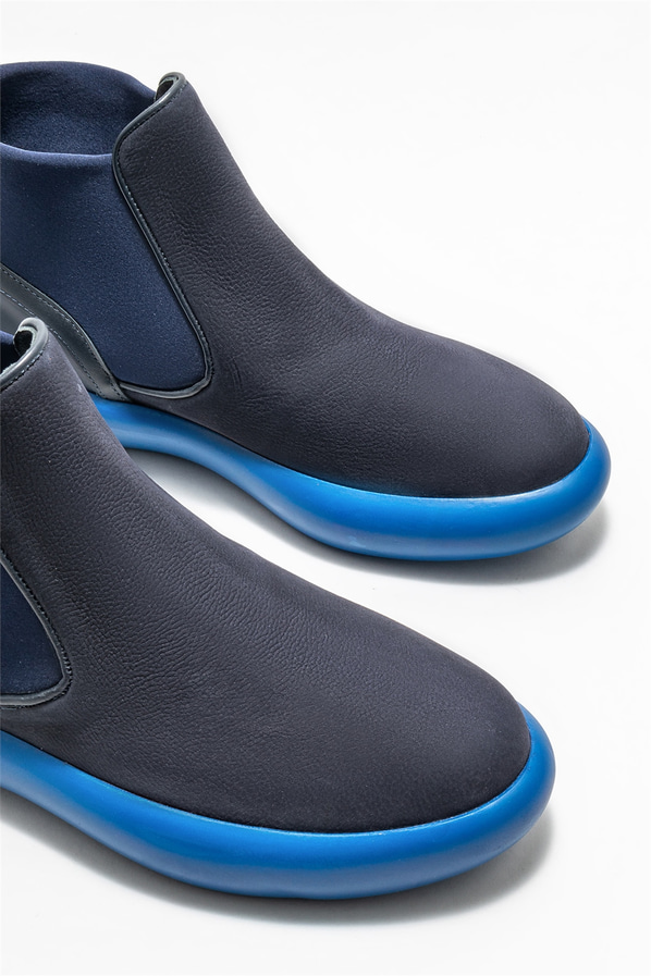 Lacivert deri erkek bot - Elle Shoes