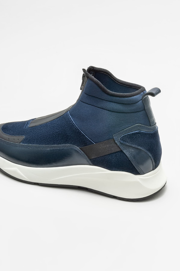 Lacivert deri erkek bot - Elle Shoes
