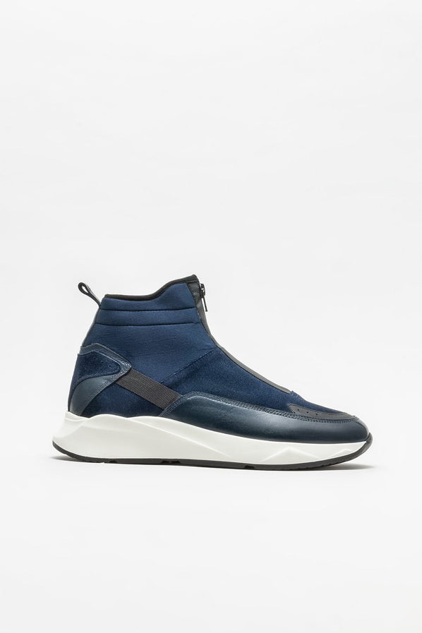 Lacivert deri erkek bot - Elle Shoes