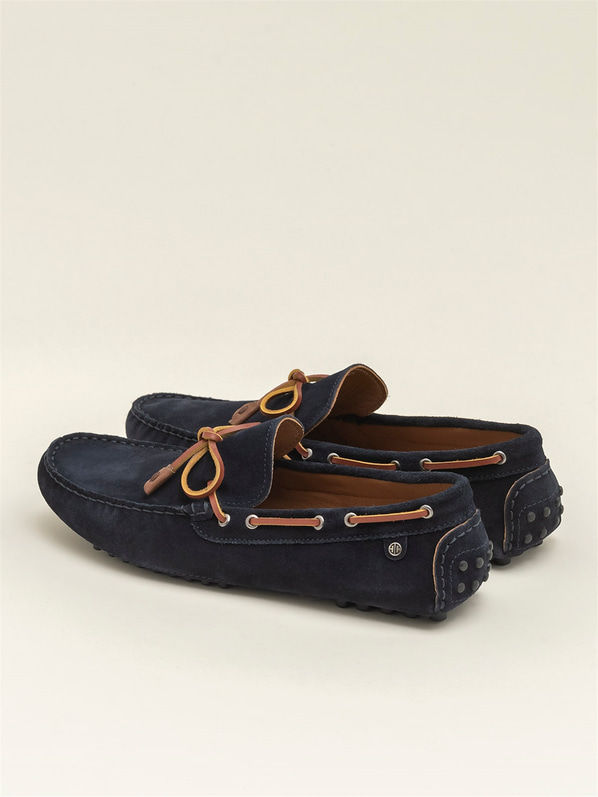 Lacivert Hakiki Deri Erkek Loafer