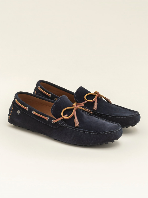 Lacivert Hakiki Deri Erkek Loafer