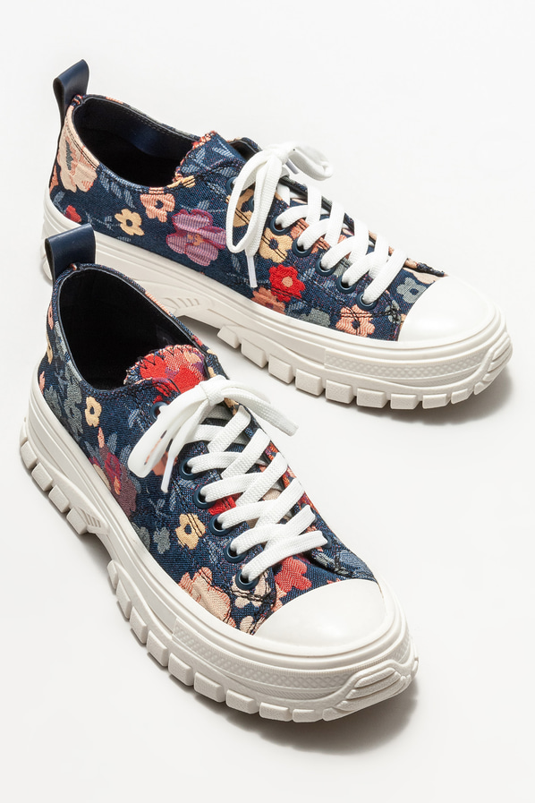 Lacivert kadın spor ayakkabı - Elle Shoes