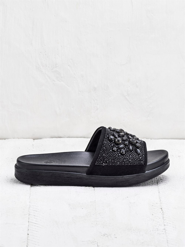 Siyah kadın terlik - Elle Shoes